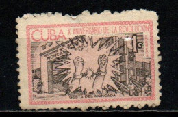 CUBA - 1963 - Broken Chains At Moncada - USATO - Gebruikt