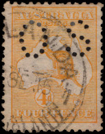 Australia 1914 4d Orange-yellow Official Fine Used. - Dienstmarken