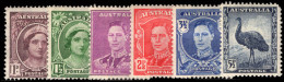 Australia 1942-50 Set (top Value With Pulled Corner) Lightly Mounted Mint. - Neufs