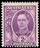 Australia 1948-56 2d Bright Purple Lightly Mounted Mint. - Neufs