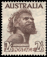 Australia 1952 Aborigine With Wmk Lightly Mounted Mint. - Neufs