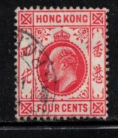 HONG KONG Scott # 90 Used - KEVII - Hinge Remnant - Usados