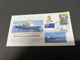 7-7-2023 (1 S 34) Royal Australian Navy Warship - HMAS Toowoomba FFH 156 (Partrol In Gulf Of Oman) - Andere & Zonder Classificatie