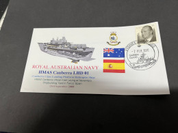 7-7-2023 (1 S 34) Royal Australian Navy Warship - HMAS Canberra LHD 01 (built In Spain) - Altri & Non Classificati