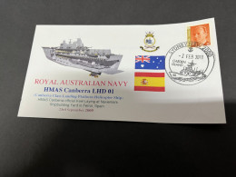 7-7-2023 (1 S 34) Royal Australian Navy Warship - HMAS Canberra LHD 01 (built In Spain) - Andere & Zonder Classificatie