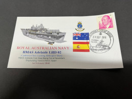 7-7-2023 (1 S 34) Royal Australian Navy Warship - HMAS Adelaide LHD 02 (built In Spain) - Andere & Zonder Classificatie