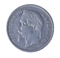 2 Francs Napoléon III, Tête Laurée 1866 Strasbourg - 2 Francs