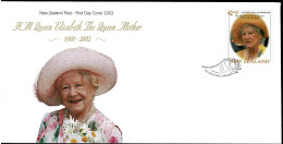 New Zealand 2002 Queen Elizabeth The Queen Mother FDC - FDC