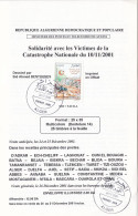 ALGERIA ALGERIE - 2001 INNONDATIONS FLOODS SOLIDARITY BAB OUED - PHILATELIC BROCHURE NOTICE FOLDER - FDC DOCUMENT - RARE - Primo Soccorso