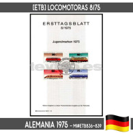 D0108# Alemania 1975 [ETB] Pro-Juventud. Locomotoras (N) MI#ETB836-839 - Andere & Zonder Classificatie