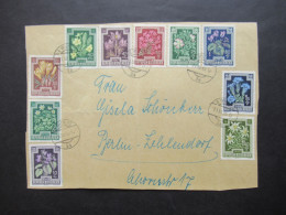 Österreich 1948 Anti Tuberkulose Fonds Mi.Nr.868 - 877 Satzbrief (Vorderseite / VS !!) Tagesstempel Wien 21.XII.1955 - Briefe U. Dokumente