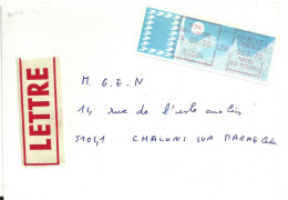 Vignette D'affranchissement - MOG - Reims Dieu Lumière - Marne - Enveloppe Entière - 1985 Carta « Carrier »