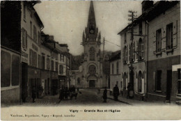 CPA Vigny Grande Rue Et L'Eglise FRANCE (1330092) - Vigny