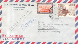 PERÚ - REGISTERED AIR MAIL > SCHWÄBISCH GMÜND/DE  / *411 - Peru