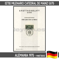 D0110# Alemania 1975 [ETB] Milenario De La Catedral De Mainz (N) MI#ETB845 - Sonstige & Ohne Zuordnung