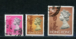 HONG KONG (GB) - ELISABETH II - N° Yt 683+689+696 Obli. - Used Stamps