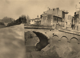 Vaison La Romaine * 1932 * Un Coin De La Ville Et Le Pont Romain * Photo Ancienne 10x7.6cm - Vaison La Romaine