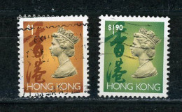 HONG KONG (GB) - ELISABETH II - N° Yt 689+729 Obli. - Gebruikt