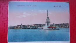 TURQUIE TURKEY ISTANBUL CONSTANTINOPLE TOUR DE LEANDRE 1920 - Türkei