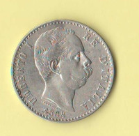 Italia 2 Lire 1884 Regno Re Umberto I° Silver Coin - 1878-1900 : Umberto I.