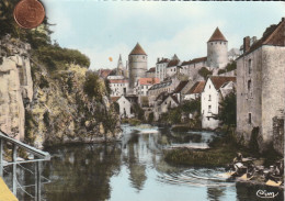 21 - Carte Postale Semi Moderne De  SEMUR EN AUXOIS    L'Armançon  Vue Aérienne - Semur