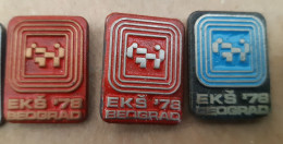 Karate  European Championship Beograd  1978 Yugoslavia Pins - Judo