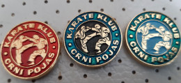 Karate Club Crni Pojas Black Belt  YUgoslavia Vintage Pins - Judo