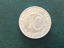 Münze Münzen Umlaufmünze Slowenien 10 Tolar 2001 - Slovénie
