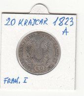 20 KREUZER 1823 A  SILVER COIN - Austria