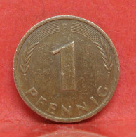 1 Pfennig 1978 D - TB - Pièce Monnaie Allemagne - Article N°1186 - 1 Pfennig