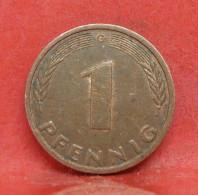 1 Pfennig 1981 G - TB - Pièce Monnaie Allemagne - Article N°1211 - 1 Pfennig