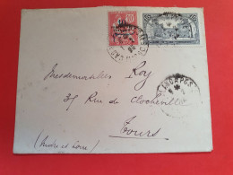 Maroc - Enveloppe De Casablanca Pour Tours En 192.. - Réf 1562 - Covers & Documents