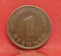 1 Pfennig 1987 G - TTB - Pièce Monnaie Allemagne - Article N°1237 - 1 Pfennig