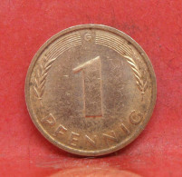 1 Pfennig 1988 G - TTB - Pièce Monnaie Allemagne - Article N°1241 - 1 Pfennig