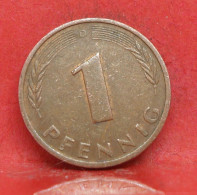 1 Pfennig 1989 D - TB - Pièce Monnaie Allemagne - Article N°1244 - 1 Pfennig