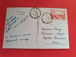 Maroc - Carte Postale De Meknès Pour Oran En 1949 - Réf 1579 - Storia Postale