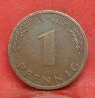 1 Pfennig 1991 G - TB - Pièce Monnaie Allemagne - Article N°1261 - 1 Pfennig