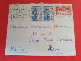 Maroc - Enveloppe De Fèz Pour Lyon En 1951 - Réf 1583 - Briefe U. Dokumente