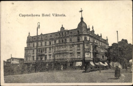 CPA Częstochowa Tschenstochau Schlesien, Hotel Viktoria - Schlesien