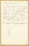 Léon Lhermitte (1844-1925) - French Painter - Autograph Letter Signed - 1882 - Maler Und Bildhauer