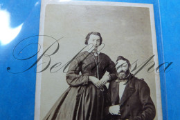 C.D.V. -Photo-Carte De Visite Studio  Kunst Portret Atelier  POMPEJANA Fotografia Napoli  1865 Bourgeoisie - Identified Persons