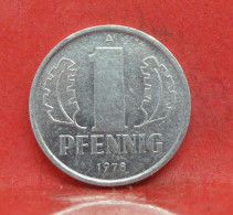 1 Pfennig 1978 A - SUP - Pièce Monnaie Allemagne - Article N°1296 - 1 Pfennig