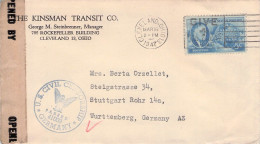 USA - MAIL 1947 CLEVELAND > STUTTGART/DE / *435 - Cartas & Documentos