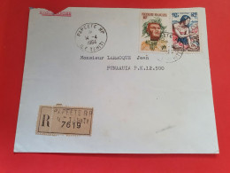 Polynésie - Enveloppe En Recommandé De Papeete Pour Punaaula En 1964 - Réf 1593 - Storia Postale