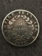 5 FRANCS ARGENT 1812 K BORDEAUX 1661784 EX. NAPOLEON TETE LAUREE EMPIRE FRANCAIS / FRANCE SILVER - 5 Francs