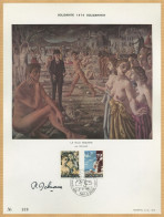 Paul Delvaux (1897-1994) - Belgian Painter - Rare Signed FDC Presentation Folder - Peintres & Sculpteurs