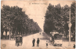 CPA Carte Postale France Marseille Le Prado  Vieux Tram  VM69050 - Parcs Et Jardins