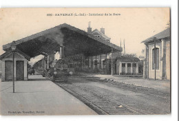 CPA 44 Savenay La Gare Et Le Train - Savenay