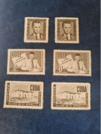 CUBA  NEUF  1951   TIMBRES   DU BLOC FEUILLET // SELLOS  DE LA HOJA   //  PARFAIT  ETAT  //  1er  CHOIX  // - Neufs