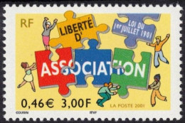 FRANCE 2001 -  Loi Du 1er Juillet 1901 Sur La Liberté D'association - YT 3404 Neuf ** - Unused Stamps